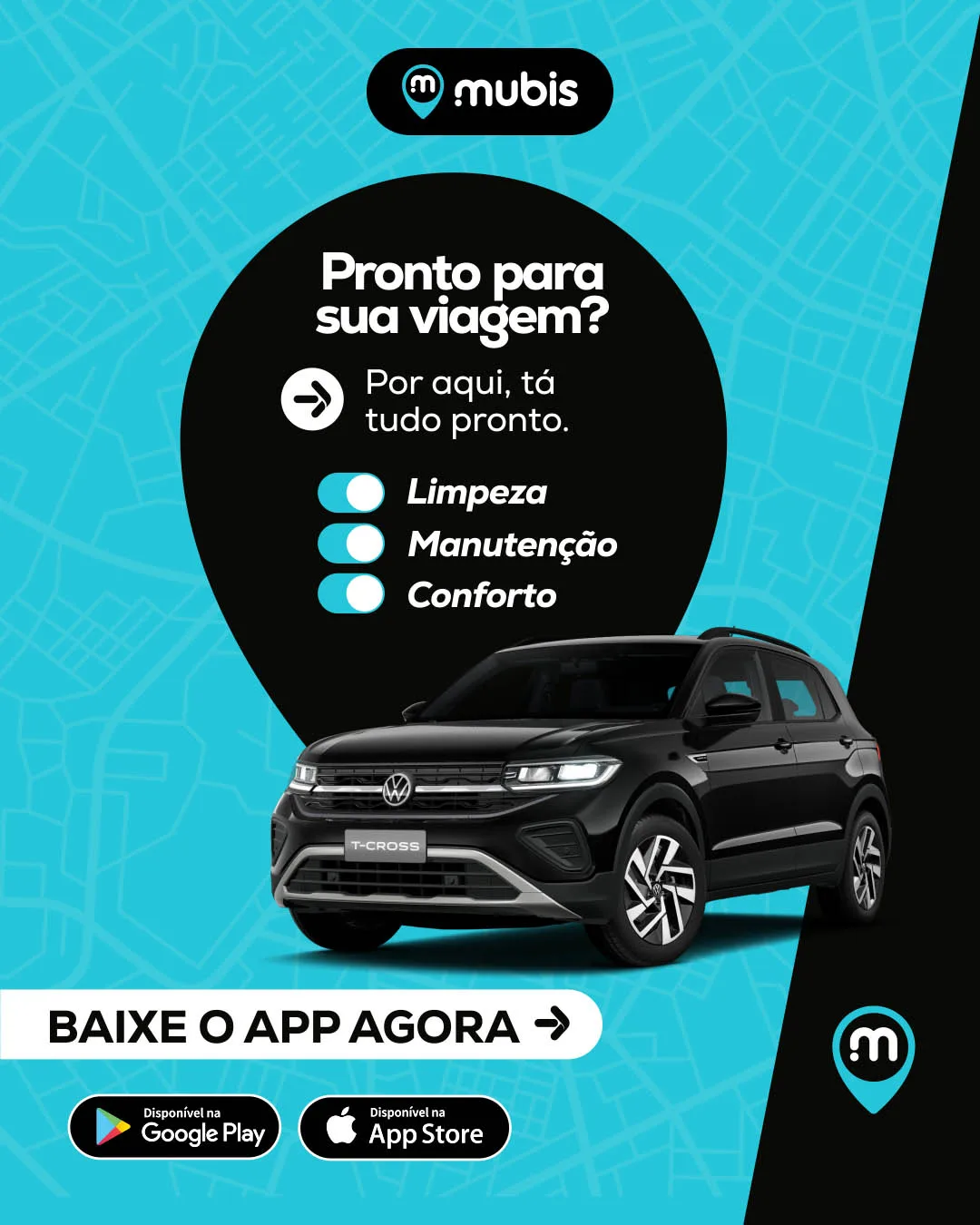 Mubis App de Transporte Carro Volkswagen T-Cross