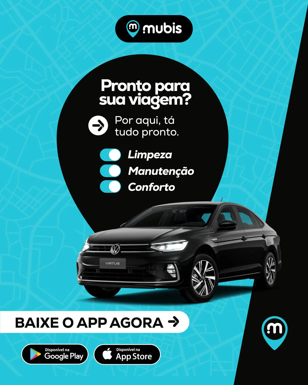 Mubis App de Transporte Carro Volkswagen Virtus